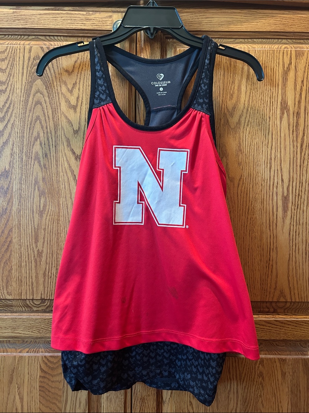 Colosseum Women’s Huskers Layered Racerback Tank